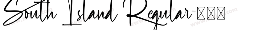 South Island Regular字体转换